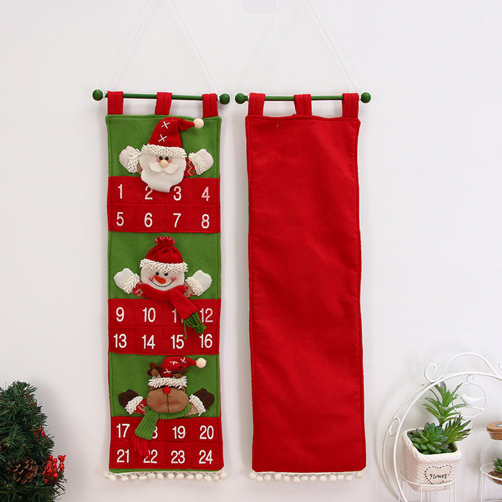 Christmas calendar storage hanging bag by 253444