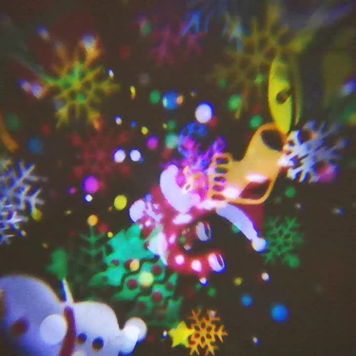Christmas Projection Light Indoor USB, LED Light Projector Christmas Decoration, Christmas Holiday Projector by Casa Perfeita