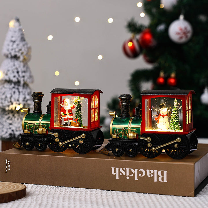 Christmas Gift Train Decoration Small Night Lamp by 253444
