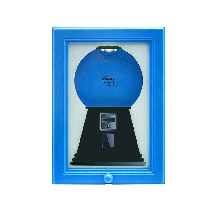 Dispensador de Doces Moldura de Foto Quadrada Amarela em Plastico 30x21cm Ideal para Decoracao de Mesa