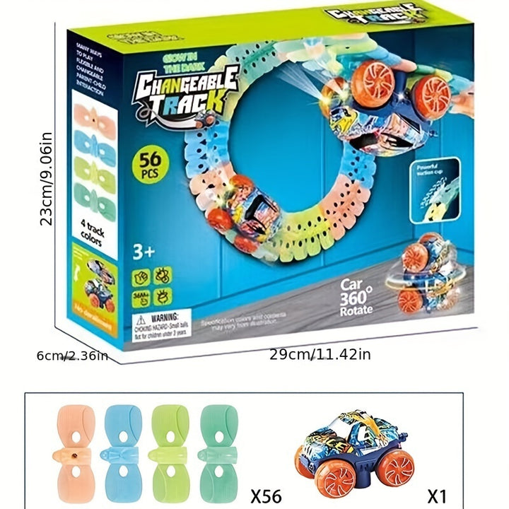 Pista de Corrida Brinquedo Luminoso Sem Bateria Crianças