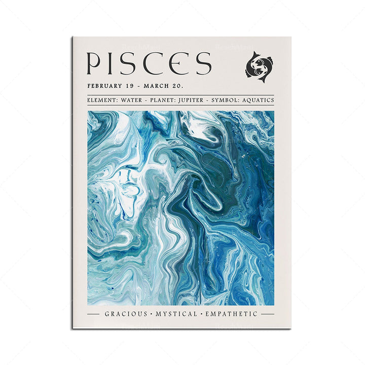 Printed Abstract Aesthetic Living Room Wall Decor Poster by 253444