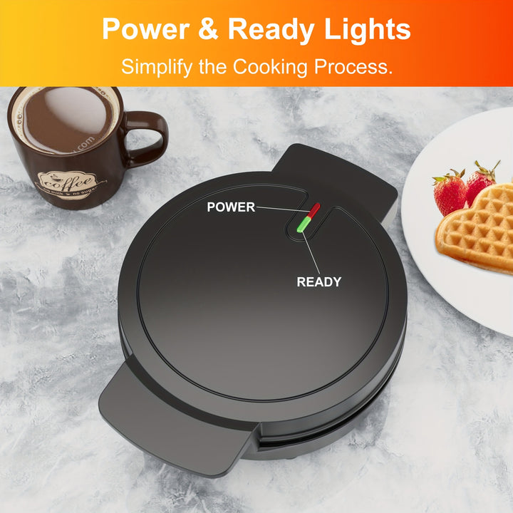 Máquina de Waffles Coração 5 Formas 750W Antiaderente