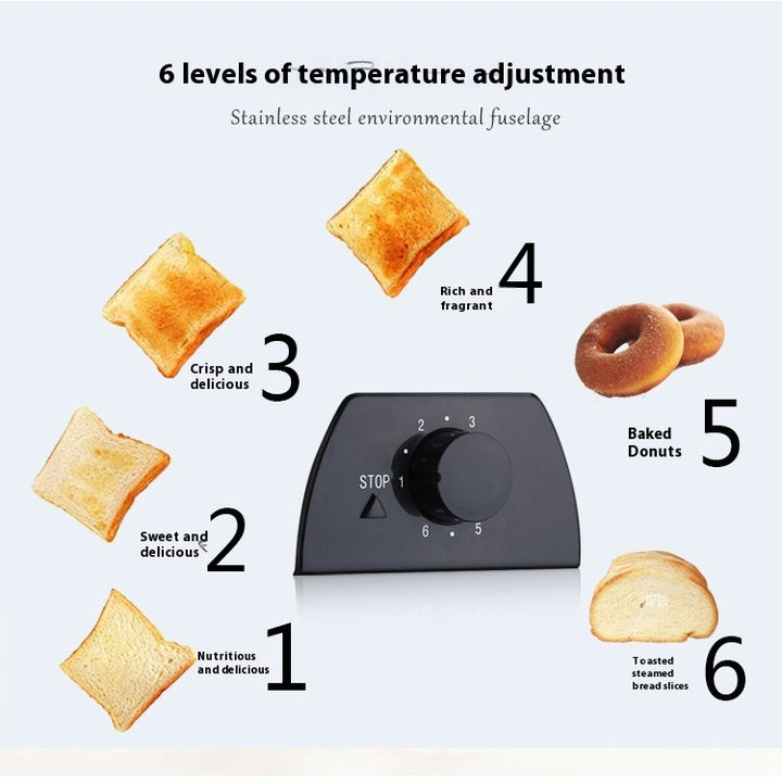Torradeira Semi-Automática para Café da Manhã – Compacta e Eficiente