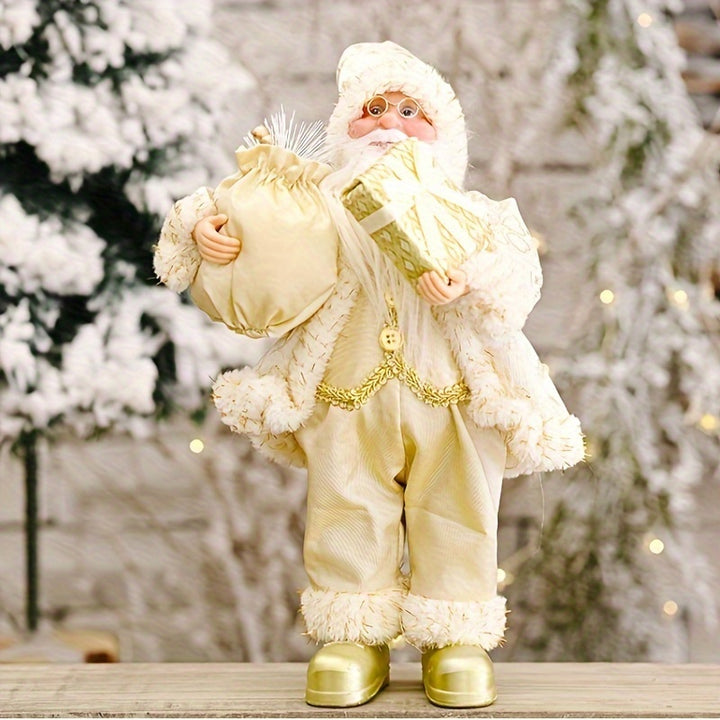 Figura Papai Noel Sentado Decoracao Natal Para Casa Saco by Casa Perfeita