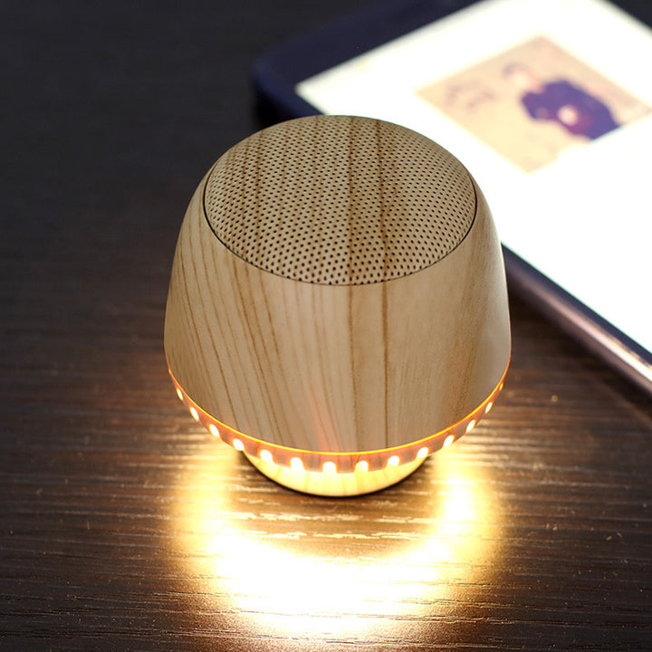 Mini Caixa de Som Bluetooth Cogumelo: Design, Som e Luz em Harmonia