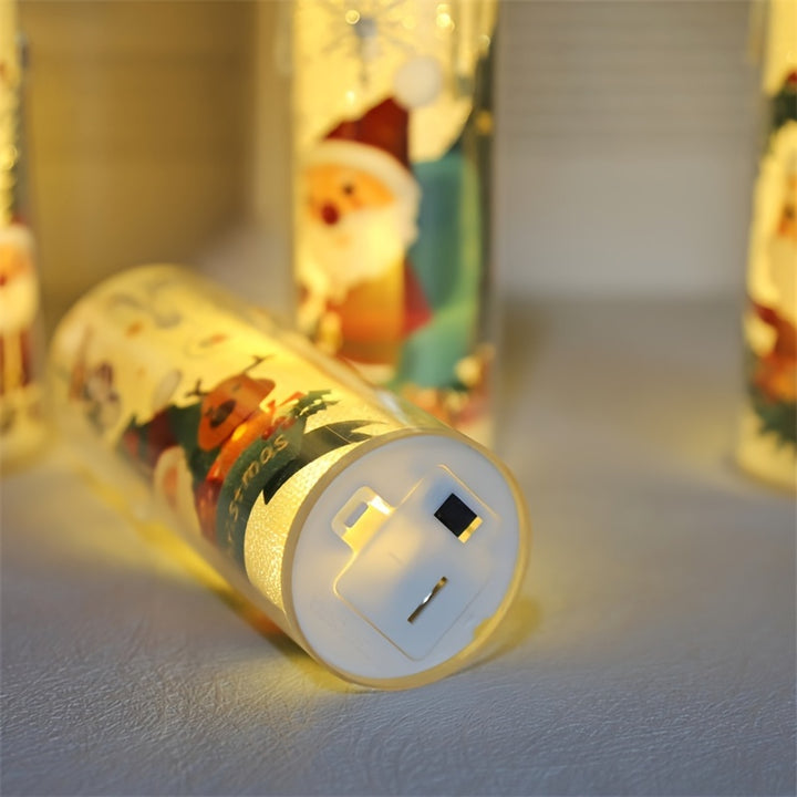 Velas LED De Natal 1/2/4 Peças Com Bateria Decorativas Casa by Casa Perfeita