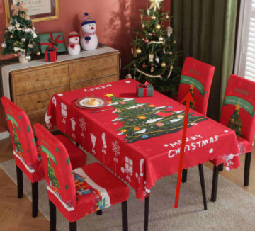 Waterproof And Oil-proof Christmas Tablecloth by 253444