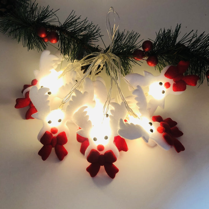 Christmas Decoration Snowman LED String Lights Garland Xmas Fairy Lights Decor For Home Navidad Christmas Ornament New Year by 253444