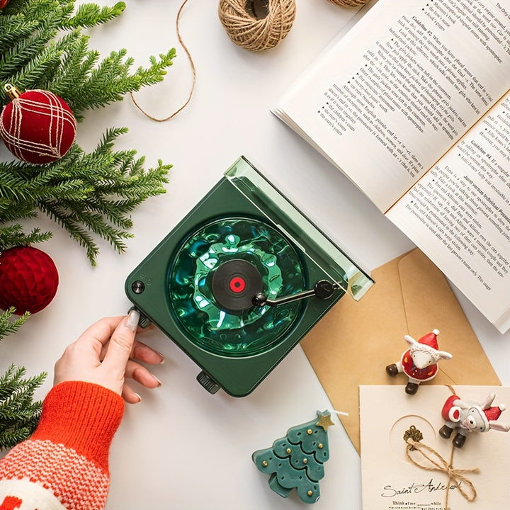 The best Christmas gift Waves Vinyl Player. Multifunctional White Noise BT Speaker With Adiustble Atmosphere Liaht RGB Lighting-audio Wireless Festival Qifts Getting Close To Nature And Adding Color To Life, Gifts From Friend by Casa Perfeita