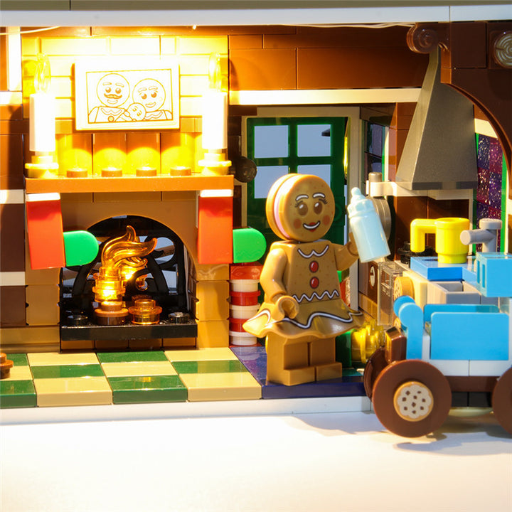 LED String Light for Building Block Gingerbread House Compatible With 10267 (NOT Include The Model) by 253444