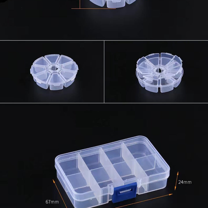 10 Grids 15 Grids 24 Grids Transparent Storage Tool Storage Box