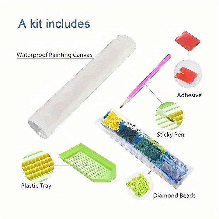 Kit Pintura Diamantes 5D com Foto Brilho Para Presentes