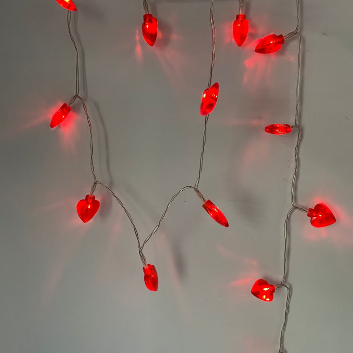 LED Christmas Holiday Decoration Fairy Light Heart-shaped Lighting Chain by 253444