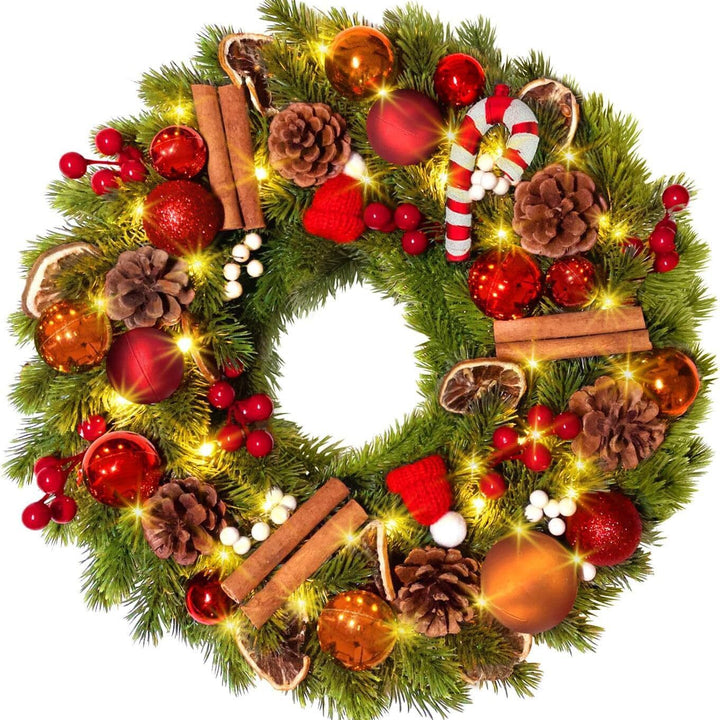 Ins Forest Christmas Wreath Decorations by 253444