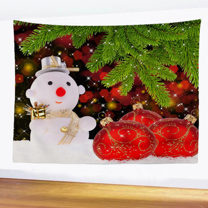European and American polyester Christmas wall blanket by 253444