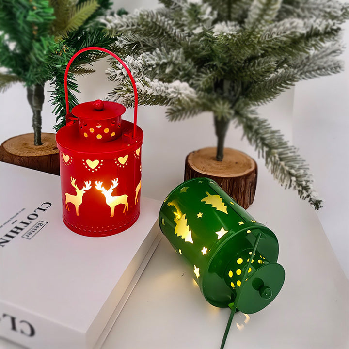 Christmas Candle Lights LED Small Lanterns Wind Lights Electronic Candles Nordic Style Creative Holiday Decoration Decorations by 253444