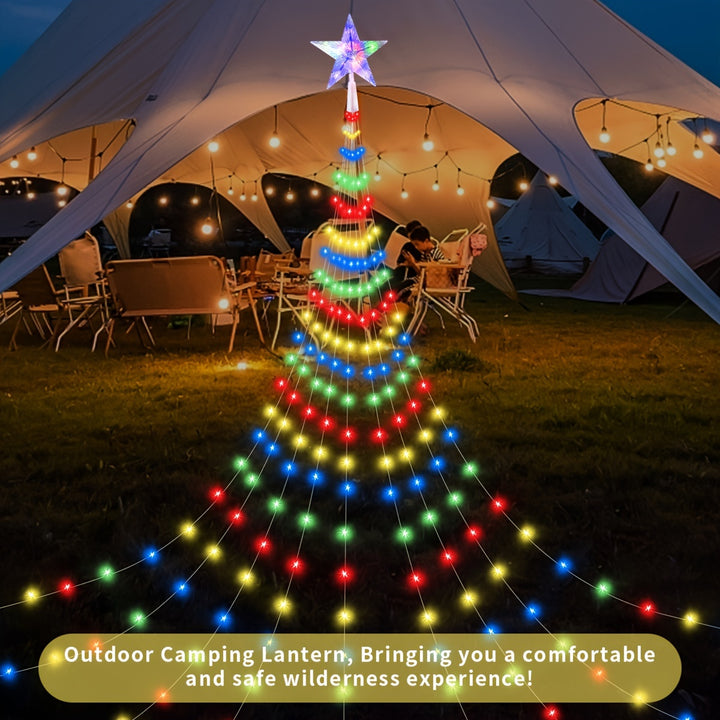 Luzes LED De Fio 200 LEDs 2m 8 Modos Com Controle Natal by Casa Perfeita