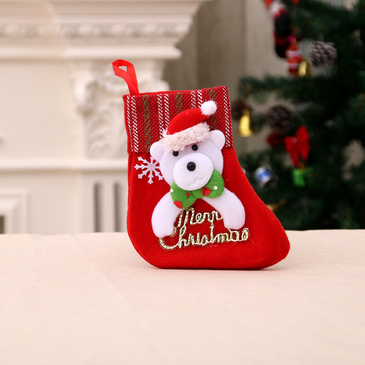 Christmas Decorations Santa Claus Socks Christmas Tree Pendant Christmas Socks Gift Bag Christmas Bag by 253444