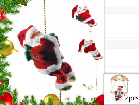 Electric Santa Claus Climbing Ladder Plastic by 253444