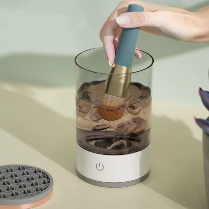 Limpador Elétrico Portátil de Pincéis de Maquiagem com Carregamento USB
