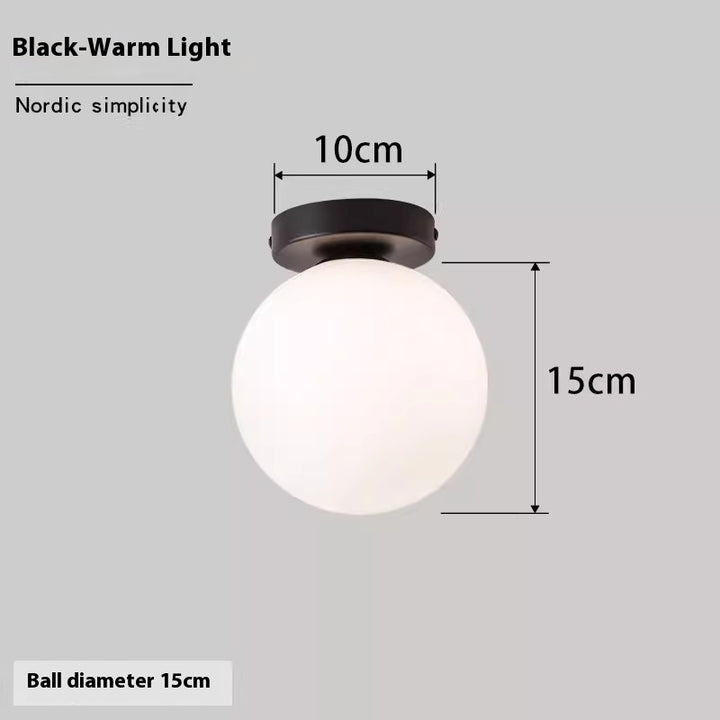 Luminária de Parede Esférica Nórdica | Simplicidade e Luz Perfeita para Seu Lar