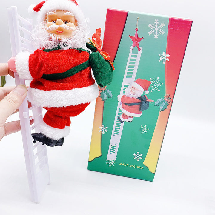 Electric Santa Claus Climbing Ladder Plastic by 253444