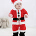 Conjunto Bodysuit Natal Papai Noel para Bebê com Gorro Fofo