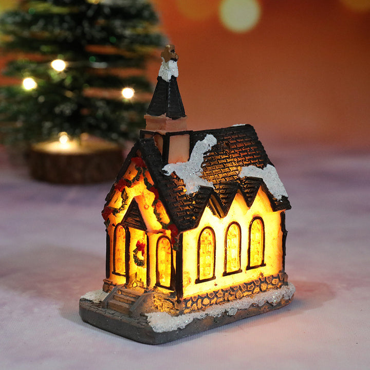 Christmas Decorations Micro Landscape Resin House by 253444