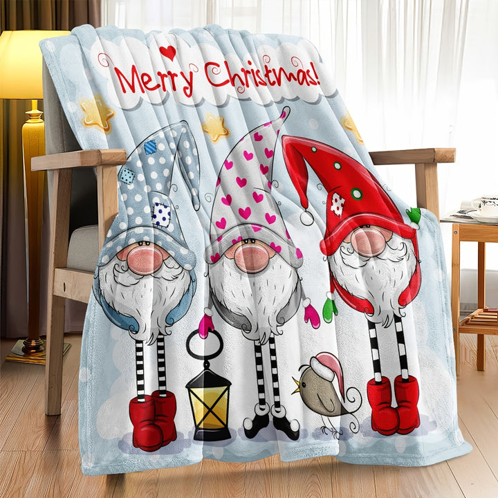 Manta de Natal Reversível Quatro Estações para Sofá Cama