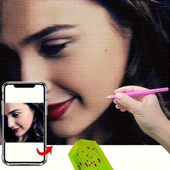 Kit Diamante 5D Personalizado 40x50 Use Sua Foto Decoração