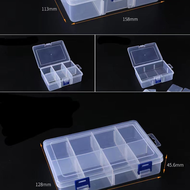 10 Grids 15 Grids 24 Grids Transparent Storage Tool Storage Box