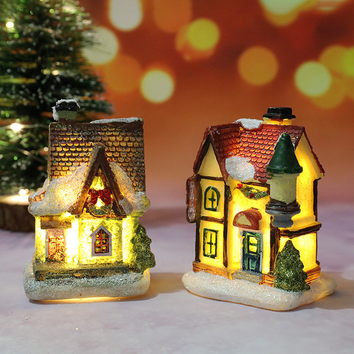 Christmas Decorations Micro Landscape Resin House by 253444