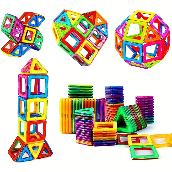 Brinquedos Magnéticos Grandes Blocos Construtivos STEM