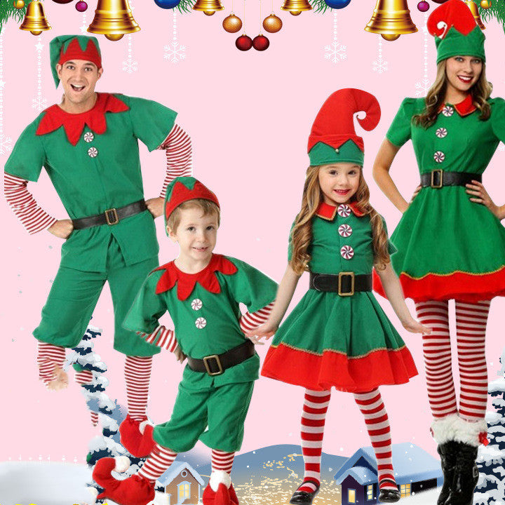 Conjunto Elfo Infantil Veludo Cotelê Quente e Macio Natal