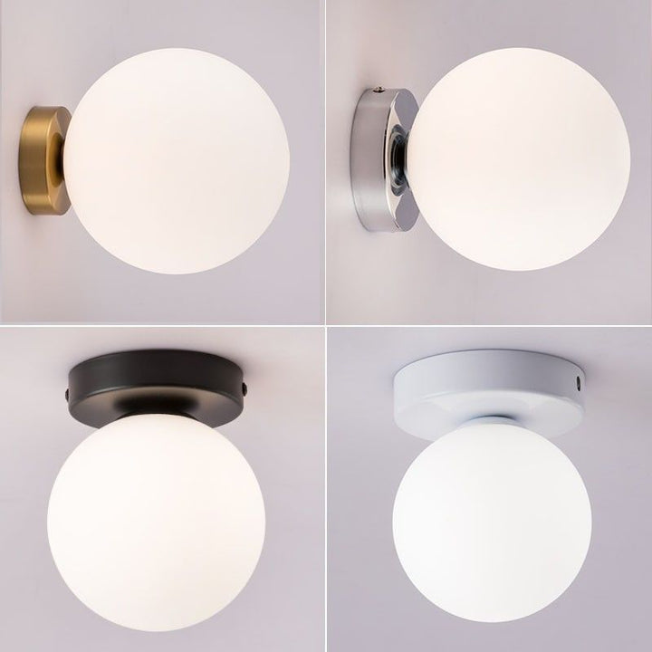 Luminária de Parede Esférica Nórdica | Simplicidade e Luz Perfeita para Seu Lar
