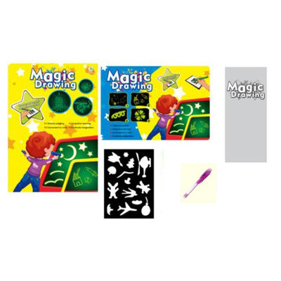 Quadro Mágico Luminoso 3D: Desenhe com Luz e Sem Bagunça! Brinquedo Educativo