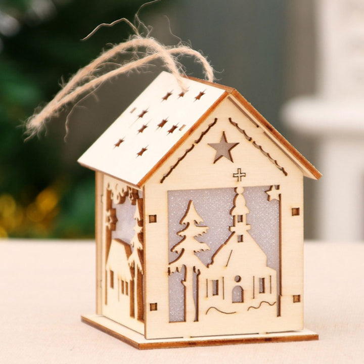 Christmas Led Light Wood Decoration by 253444