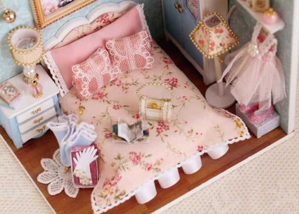 Caixa DIY Cabine Artesanal com Luz LED para Presentes