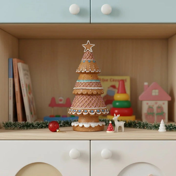 Pão de Gengibre Natal Aldeia Árvore Ornamento Decorativo