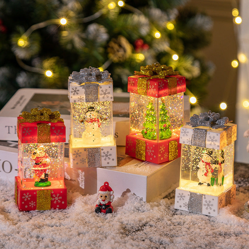 Christmas Decorations Crystal Ball Christmas Gift Box Lights by 253444