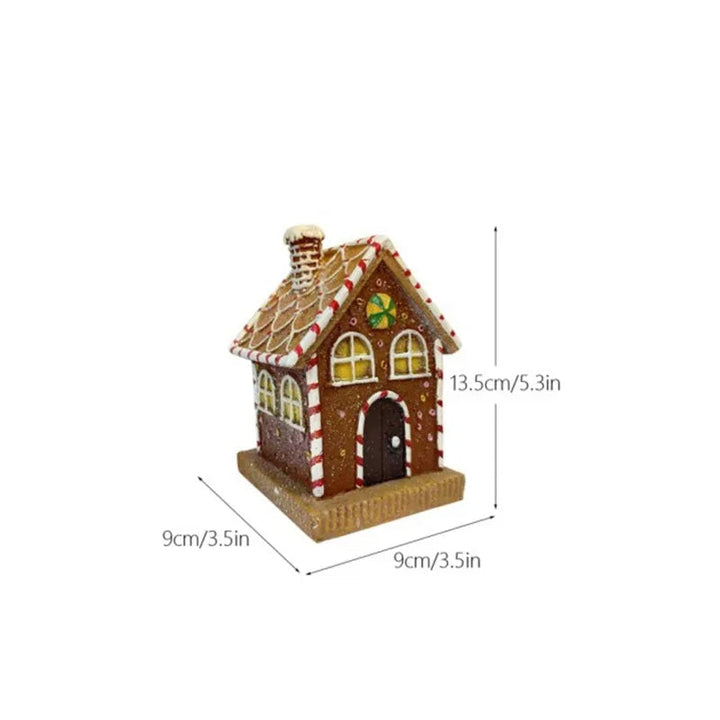 Pão de Gengibre Natal Aldeia Árvore Ornamento Decorativo