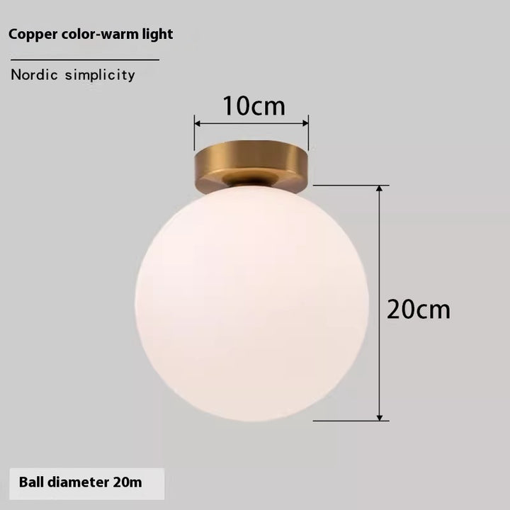 Luminária de Parede Esférica Nórdica | Simplicidade e Luz Perfeita para Seu Lar