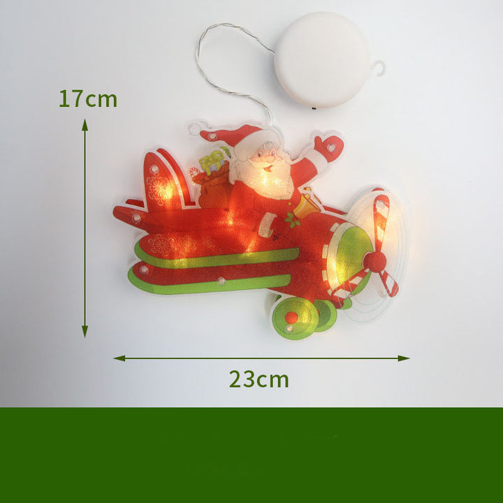 LED Suction Cup Window Hanging Lights Christmas Decoration by 253444