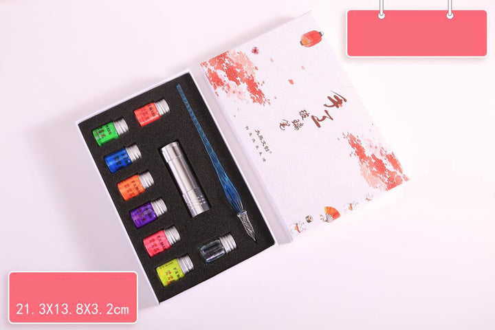 Tinta Fluorescente Para Caneta Estilográfica Brilho Caligrafia