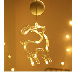 Star String Lights LED Christmas Curtain Lights Indoor Bedroom Home Party Decoration Snowman Christmas Tree Holiday Lights by 253444