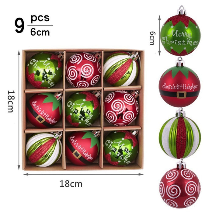 Christmas Theme Hand Drawn Christmas Ball Set Hanging Decorations by 253444