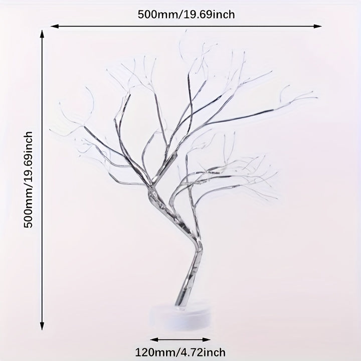 Lâmpada De Árvore 108 LEDs USB Bateria Decorativa Para Casa by Casa Perfeita