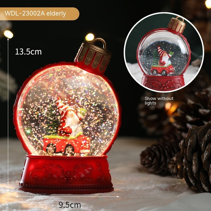 Christmas Holiday Decorations Luminous Simulation Flat Light LED Decoration Scene Layout Flame Light Home Decor by 253444