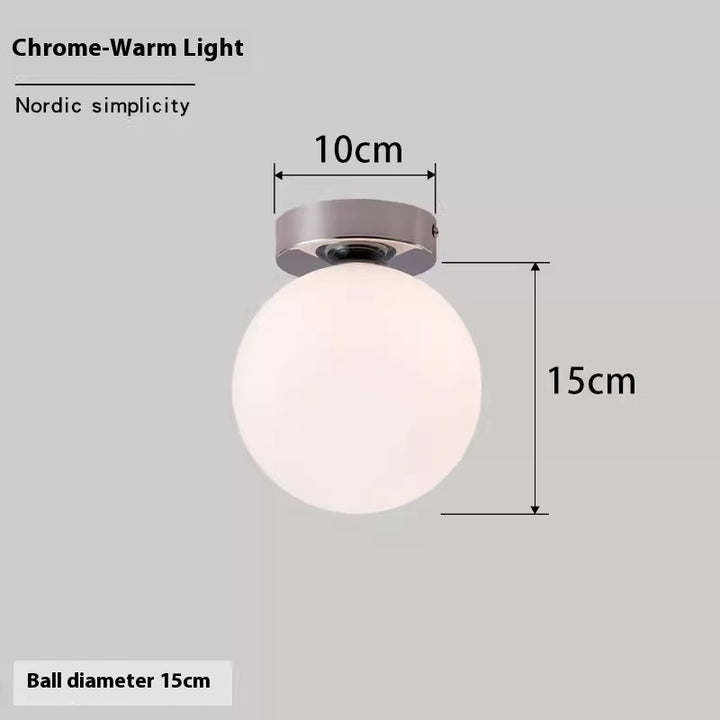 Luminária de Parede Esférica Nórdica | Simplicidade e Luz Perfeita para Seu Lar